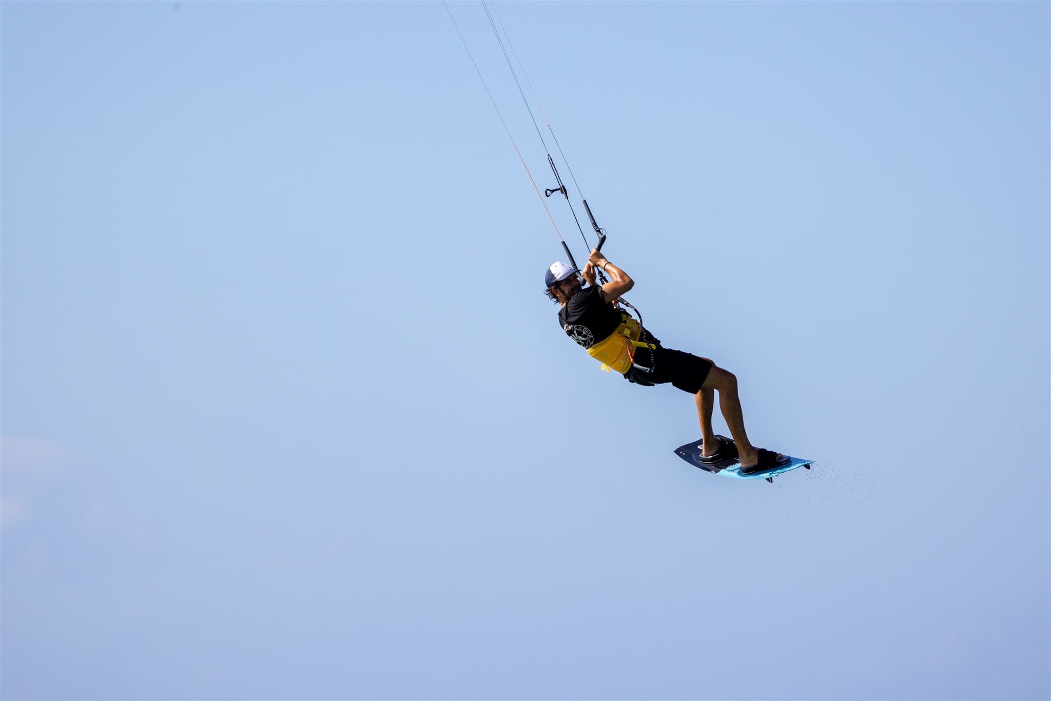 Kitesurfista en las playas del Caribe fotografiado por profesional.