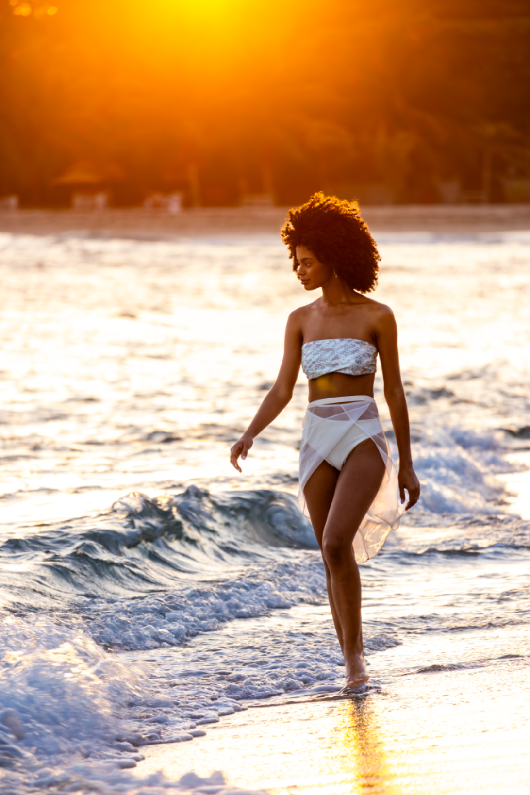 Fotografía de moda en la playa de Santo Domingo